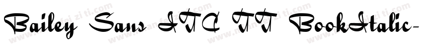 Bailey Sans ITC TT BookItalic字体转换